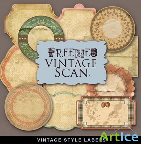 Scrap-kit - Vintage Style Labels #3