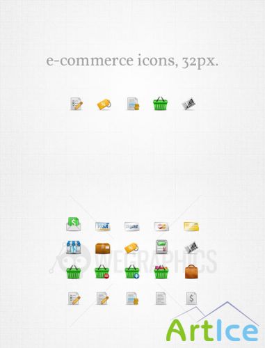 WeGraphics - E-commerce icons 32px Vol1