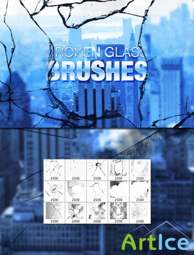 WeGraphics - Shattered glass brushes