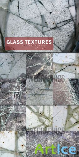 WeGraphics - Broken and grunge glass textures