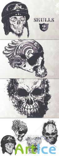 WeGraphics - Highly detailed skulls vol2