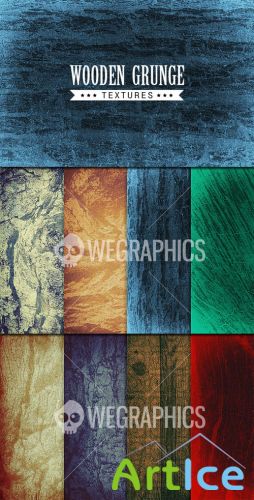 WeGraphics - Wooden grunge textures