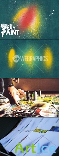 WeGraphics - Spray Paint Brushes Vol 1