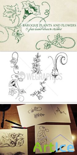 WeGraphics - Baroque plants and flowers