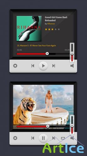 Music and Video Players (PSD)