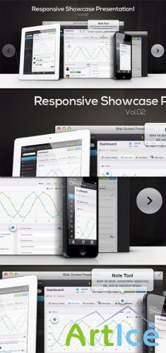 Pixeden - Responsive Showcase Psd Vol2