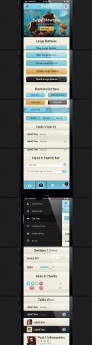 Pixeden - Seeks iPhone App UI Kit Psd