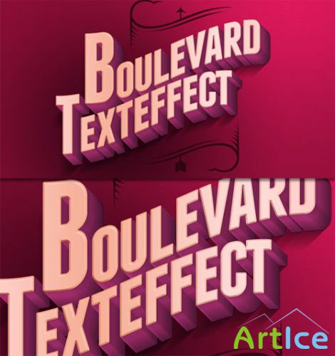 Pixeden - Psd Boulevard Retro Text Effect