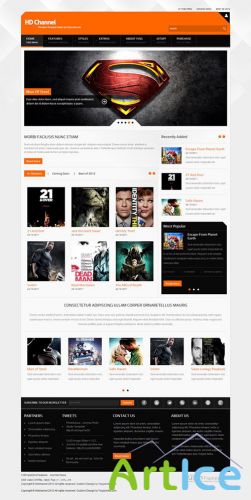 YouJoomla - HD Channel Movies - Premium Template for Joomla 2.5