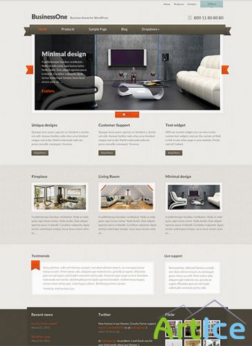 CSSIgniters - BusinessOne v1.3 - Business theme for WordPress