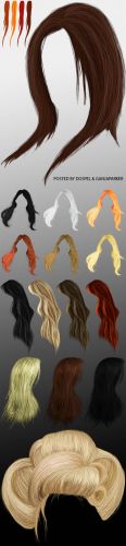 PNG Cliparts - Hair And Strands