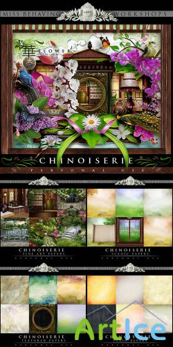 Scrap Set - Chinoiserie (Reupload)