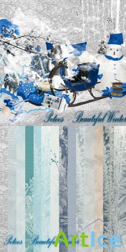 Scrap Set - Beautiful Winter PNG and JPG Files