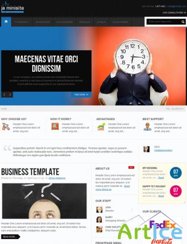 JoomlArt - JA MiniSite for Joomla 2.5