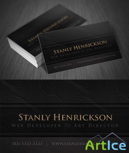 Leather Business Card