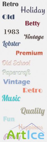 Retro Text PS Styles