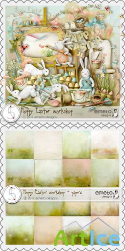 ScrapSet - Hoppy Easter Workshop PNG and JPG FIles