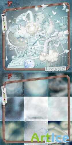 Scrap Set - Dream with Me PNG and JPG Files