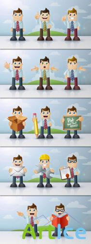 Pixeden - Business Man Vector Characters