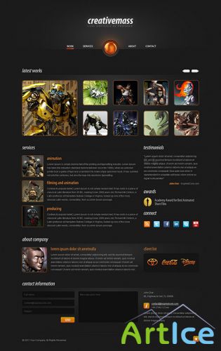 PSD Web Template - Web Portfolio