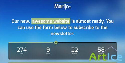 ThemeForest - Marijo - Responsive Under Construction Template - RIP