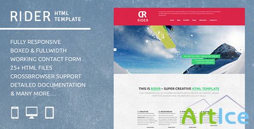 ThemeForest - Rider - Multipurpose Responsive HTML Template - RIP