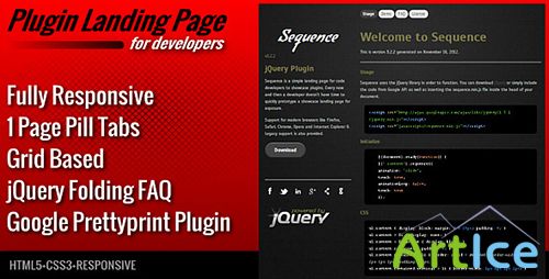 ThemeForest - Sequence - Landing Page for Plugin Developers - RIP