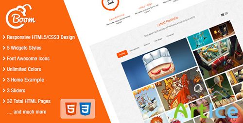 ThemeForest - Boom - Responsive HTML5 Template - FULL