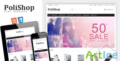 ThemeForest - Polishop - Responsive eCommerce Html Template - RIP