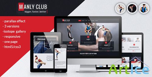 ThemeForest - Manly - Responsive Parallax One Page Template - RIP