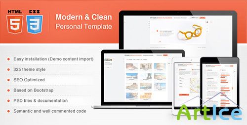 ThemeForest - Modern & Clean Personal Template - RIP