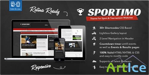 ThemeForest - Sportimo - Sport & Events Magazine HTML Template - RIP