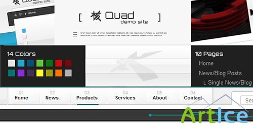 ThemeForest - Quad xHTML Template NewsBlog and Product Catalogue