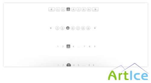 PSD Web Design - Stylish Pagination