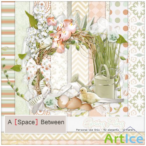 Scrap Set - Spring Fling PNG and JPG Files