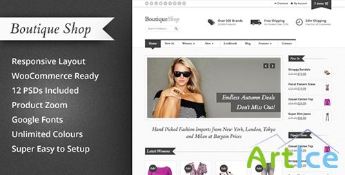 ThemeForest - Boutique Shop v1.4.3 - Responsive WooCommerce Theme