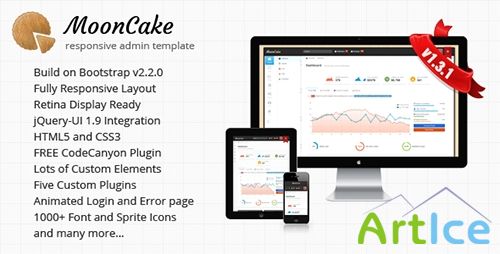 ThemeForest - MoonCake v1.3.1 - Responsive Admin Template