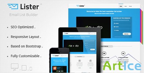 ThemeForest - Lister - Premium Landing Page