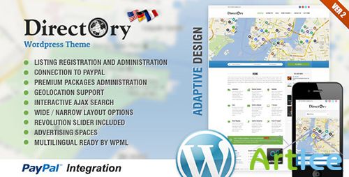 ThemeForest - Directory v2.6 Portal WP Theme - FULL