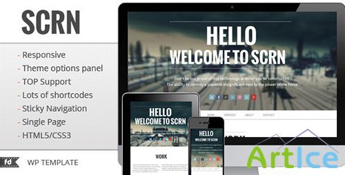 ThemeForest - SCRN v1.4 - Responsive Single Page Wordpress Portfolio - FULL