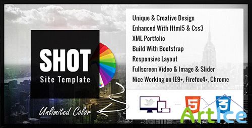 ThemeForest - Shot - Full Ajax Responsive Site Template