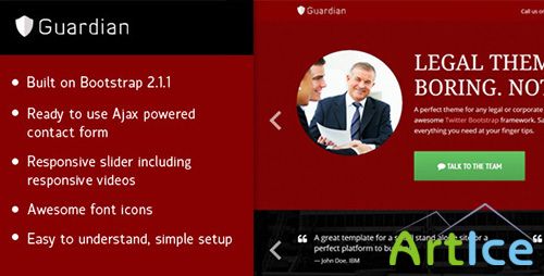 ThemeForest - Guardian- Responsive legal theme - RIP