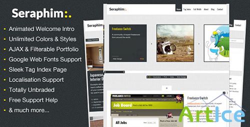 ThemeForest - Seraphim v1.1 - AJAX and Animated Portfolio Theme WP (UPDATE)