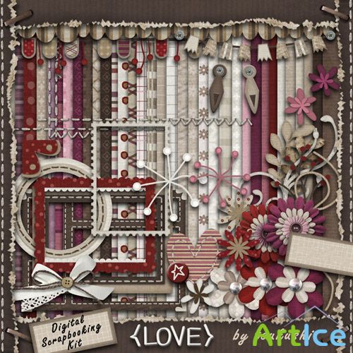 Scrap Set - {Love} PNG and JPG Files