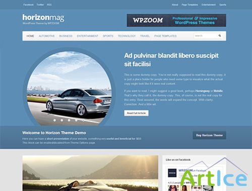 WPZoom - Horizon v1.0 - Premium Theme for WordPress