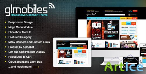 ThemeForest - Bossthemes GLMobiles Responsive OpenCart Theme