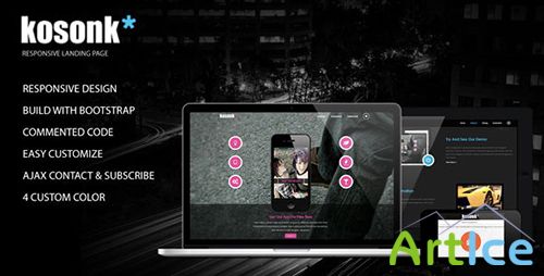 ThemeForest - Kosonk - Responsive Landing Page - RIP