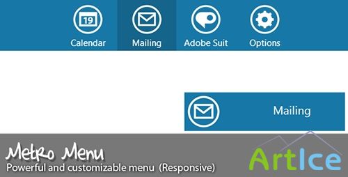 CodeCanyon - Metro Menu