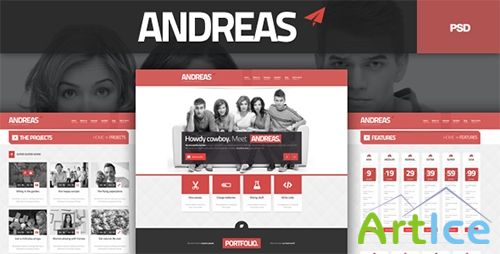 Andreas PSD Template - ThemeForest