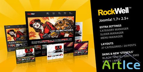 ThemeForest - Rockwell v1.2 - Joomla Template